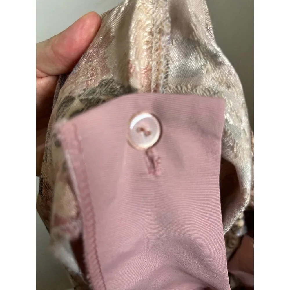 Vintage Floral Jacket 11 Pink 1980 Tapestry Old Money Classic Preppy Cottagecore - Picture 14 of 14